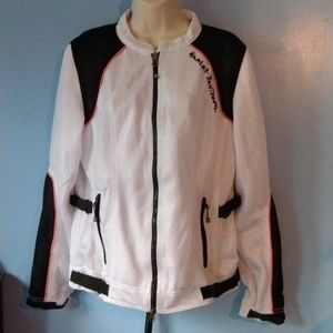 Harley Davidson White Mesh Jacket Size Large